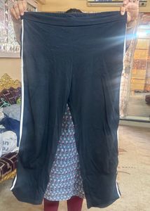 PlusS Track Pant With Boot Cut, SideSlit & Stripes