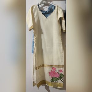 Hand-Painted Kerala Cotton Kurti