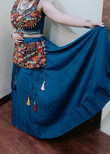 Blue Lehnga Choli
