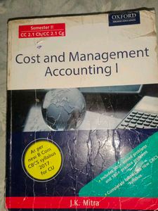 Cost and Management Accounting I