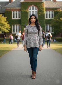 Floral Print Long Sleeve Top