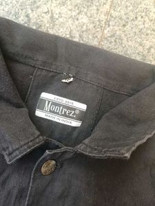 Montrez Stylish Black Denim Jacket