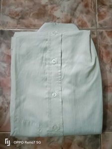 Full Sleeve Cream Colour Striped Formal Shirt