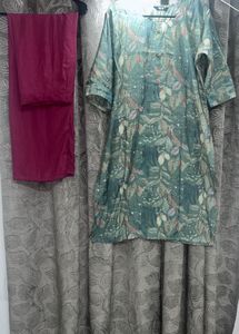 Floral Print Kurti with Pants