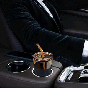 Glass Coffee Sipper Mugs with Straw 😍