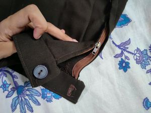 Long Chocolate Brown Skirt