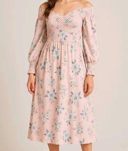 Floral Print Smocked Dress