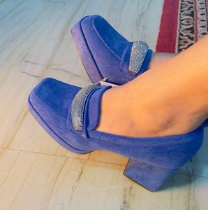 Royal Blue Embellish Heels 👠
