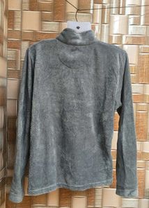 Cozy Grey Fleece Sweater