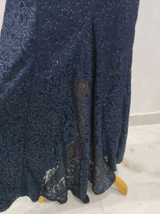 Elegant Navy Blue Gown