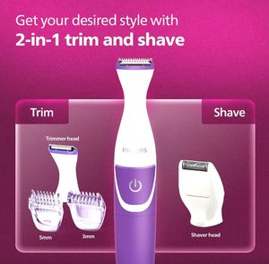 Philips Body Trimmer, Skin Safe with Rounded Tips