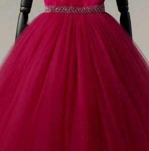 Elegant Burgundy Gown