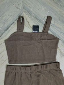 Brown Two-Piece Set