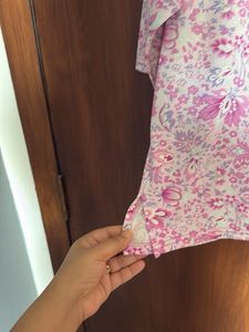 Floral Print 3/4 Sleeve Top
