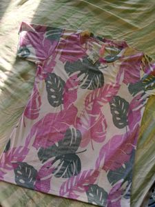 Floral Print Sports T-Shirt