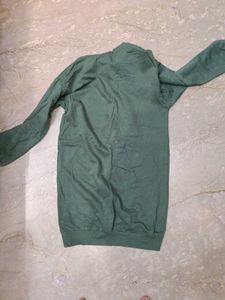 green zudio sweatshirt dress