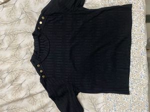 Black Women Short Top