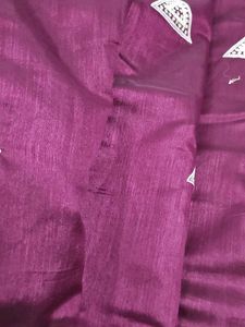 Chandri Cotton  Saree Same Blouse
