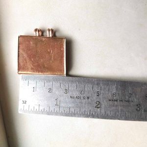 Pure Copper Box Pendant Charm
