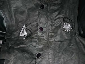 Stylish Black Varsity Jacket(L-size)