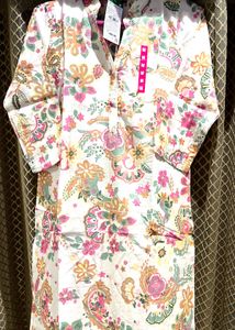 Floral Button Down Kurti