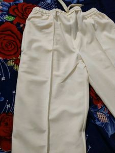 Cream Casual korean Pant/Trouser