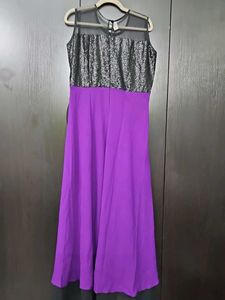 Elegant Purple Maxi Dress