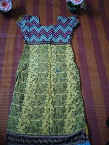 Mustard And Pink Kurta With Pant