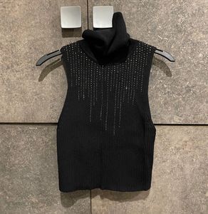 Zara Knitted Embellished cropped Top S