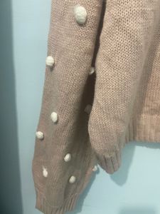 Peach Sweater For Winters