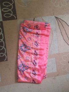 Pink Paisley Saree
