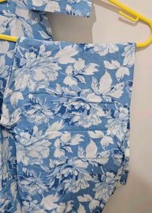 Floral Print Dress With Matching Pant