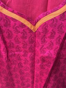 Dark Pink Colour Beautiful Kurta