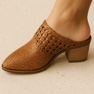 Woven Mule Heels