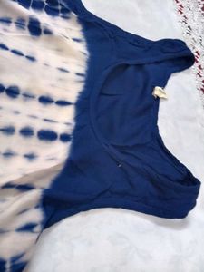 Blue Tie-Dye Dress