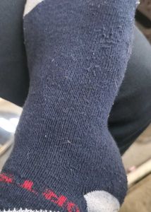 Worn Navy Socks