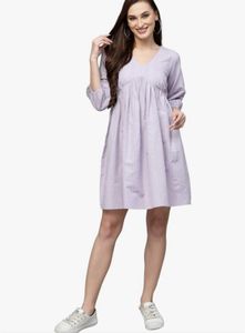 Lavender Striped Dress