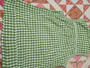 Bossini Green Checkered Top