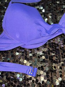 Purple California Top Neck Push Up Bra