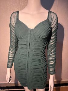 Chic Green Bodycon Dress 2000/ only price