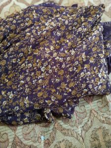 Floral Print Saree