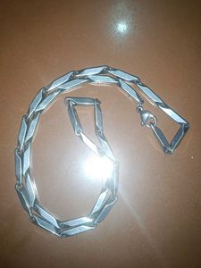 Men Women Silver Chain