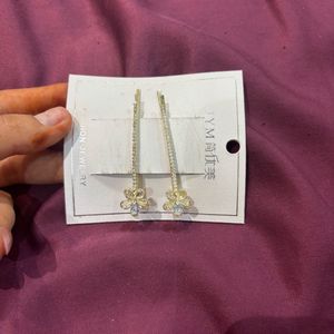 Floral Drop hair pins