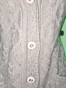 Vintage Sleeveless Knit Cardigan