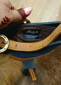 Denim &amp; Fur Handbag