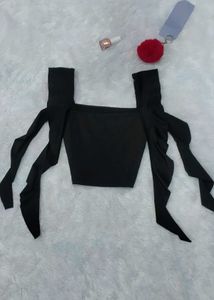 Black Tie Crop Top
