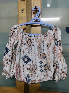 White Off shoulder Top