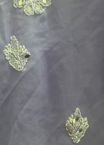 Purple chikankari mirror work kurta