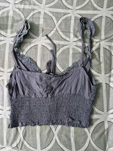 Cute Grey Crop Top