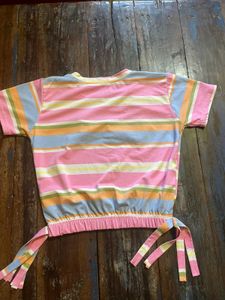 Striped Tie-Waist Top